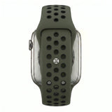 Army Green/Black Silicone Sport Band for Apple Watch