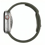 Army Green/Black Silicone Sport Band for Apple Watch