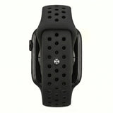 Black/Black Silicone Sport Band for Apple Watch