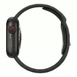 Black/Black Silicone Sport Band for Apple Watch
