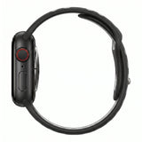 Black/Grey Silicone Sport Band for Apple Watch