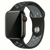 Black/Grey Silicone Sport Band for Apple Watch