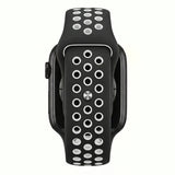 Black/White Silicone Sport Band for Apple Watch
