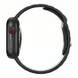 Black/White Silicone Sport Band for Apple Watch