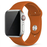 Dark Orange Silicone Band for Apple Watch