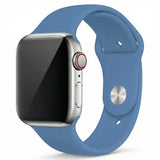Denim Blue Silicone Band for Apple Watch