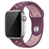 Purple/Soft Pink Silicone Sport Band for Apple Watch