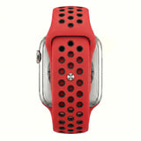 Red/Black Silicone Sport Band for Apple Watch