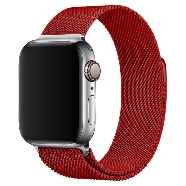 Red Milanese Loop Band for Apple Watch