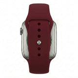 Wine Red Silicone Band for Apple Watch