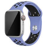 Royal Pulse/Black Silicone Sport Band for Apple Watch
