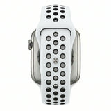 White/Black Silicone Sport Band for Apple Watch