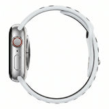 White/Black Silicone Sport Band for Apple Watch