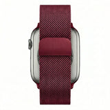 Wine Red Milanese Loop Band for Apple Strap