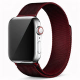 Wine Red Milanese Loop Band for Apple Strap