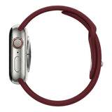 Wine Red Silicone Band for Apple Watch