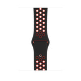 Black/Red Silicone Sport Band for Apple Watch