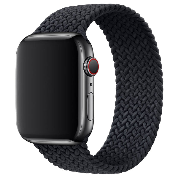 Black Braided Solo Loop Band for Apple Watch