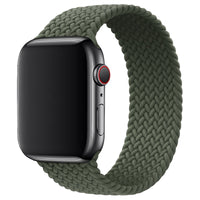 Green Braided Solo Loop Band for Apple Watch