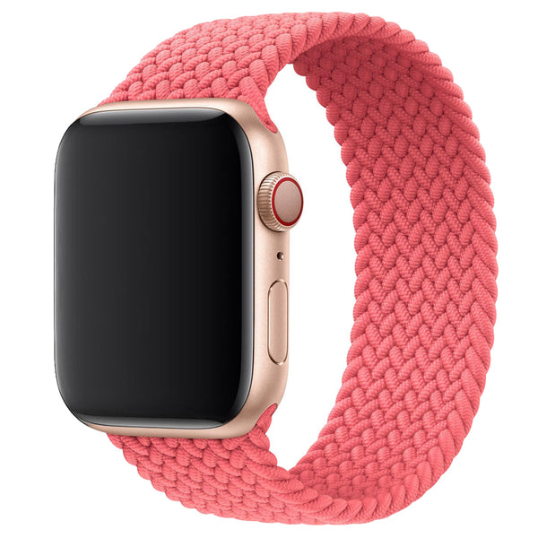 Pink Braided Solo Loop Band for Apple Watch
