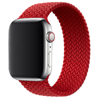 Red Braided Solo Loop Band for Apple Watch