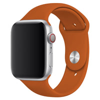 Dark Orange Silicone Band for Apple Watch
