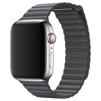Grey Leather Band for Apple Watch