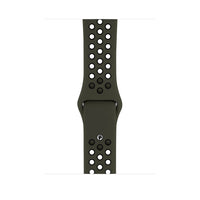 Army Green/Black Silicone Sport Band for Apple Watch