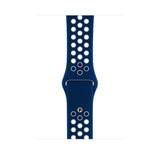 Navy Blue/White Silicone Sport Band for Apple Watch