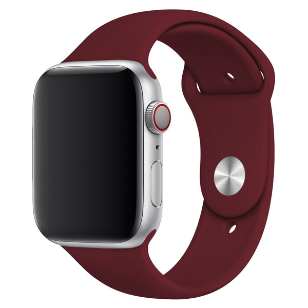 Wine Red Silicone Band for Apple Watch