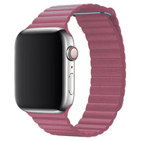 Rose Pink Leather Band for Apple Watch