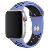 Royal Pulse/Black Silicone Sport Band for Apple Watch