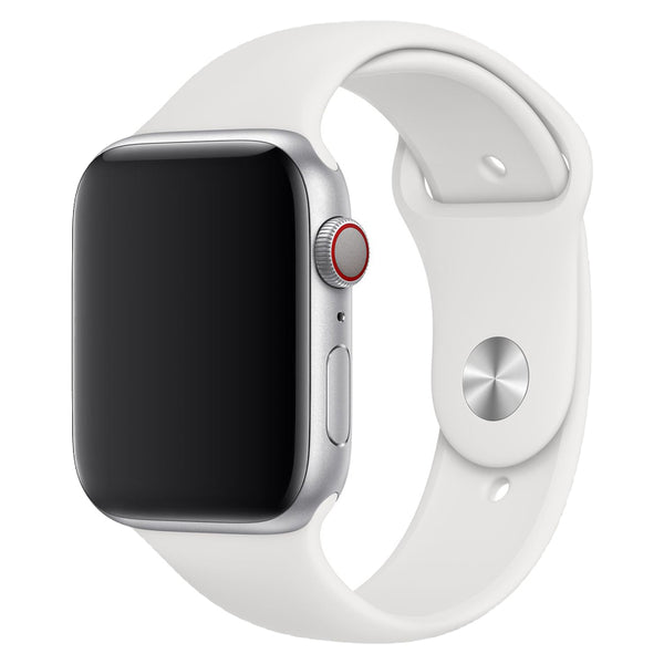 White Silicone Band for Apple Watch