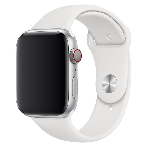 White Silicone Band for Apple Watch - Main Image
